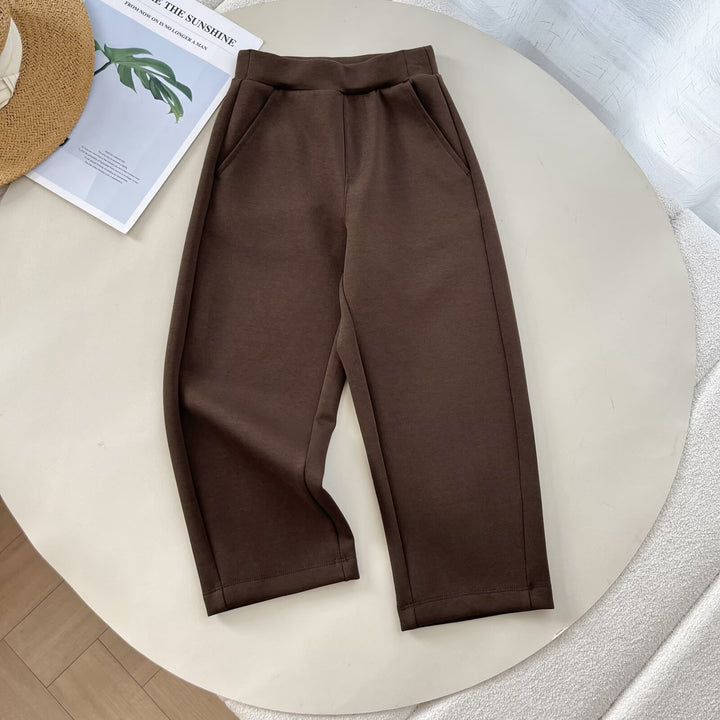 Kvinderne sporty fritid bukser med elastisk talje og praktiske lommer Stilla