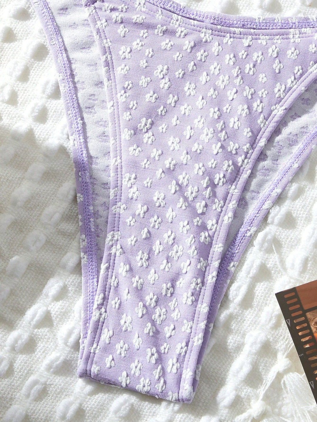 Dame Spids-Detail Trekant Bikini Sæt Stilla
