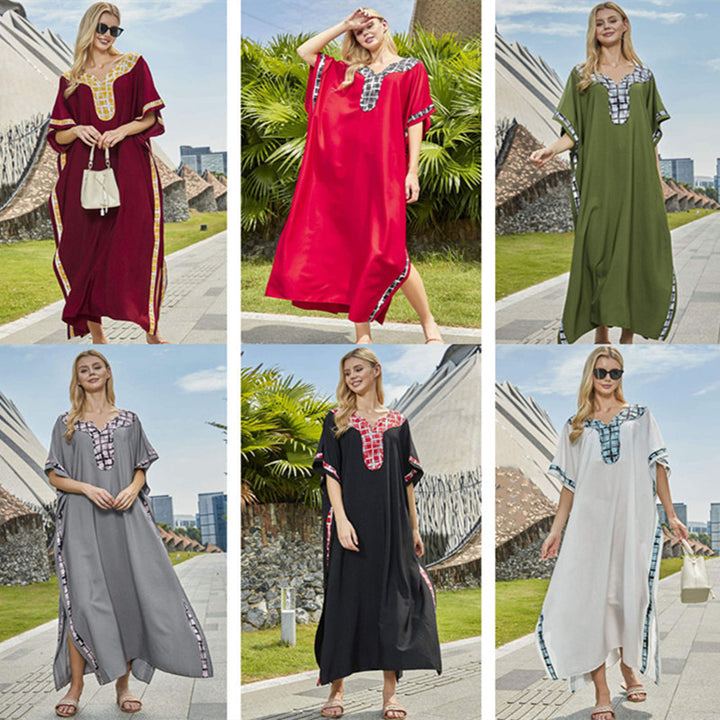 Dame Strandtunika i moderne kaftan-stil med elegante detaljer Stilla
