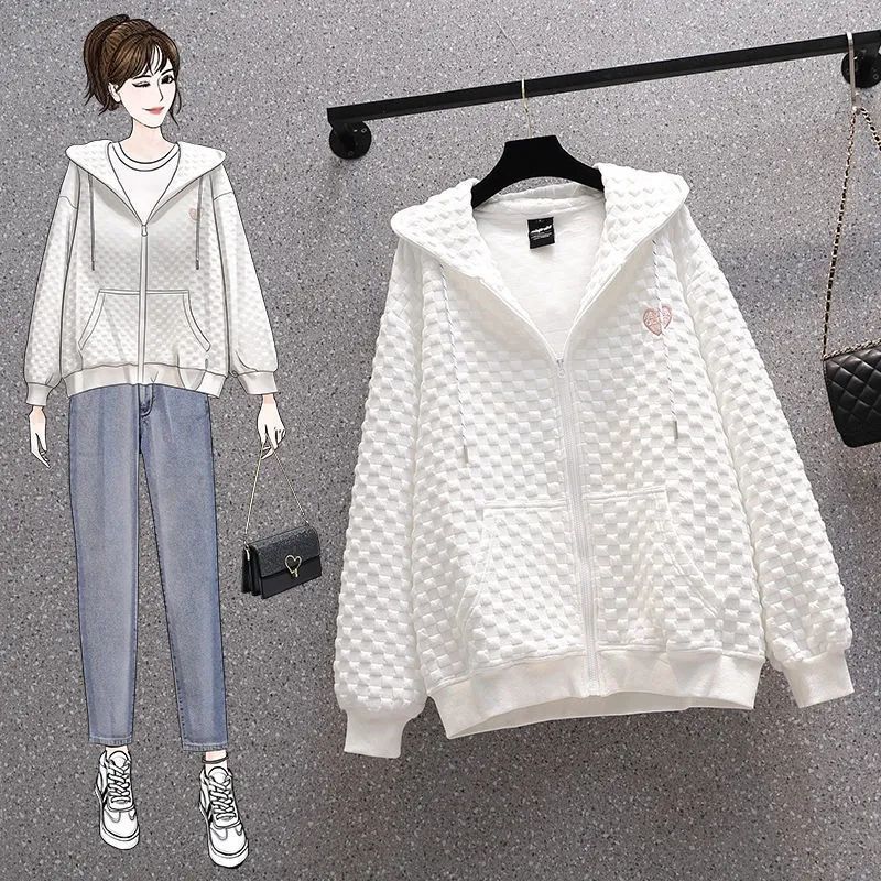 Dame casual jakke med tekstureret overflade Stilla