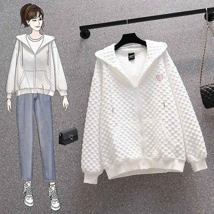 Dame casual jakke med tekstureret overflade Stilla