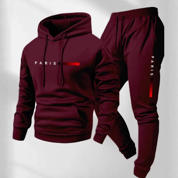 Kvinders hoodie og joggingbukser sæt med moderne Paris design Skovae