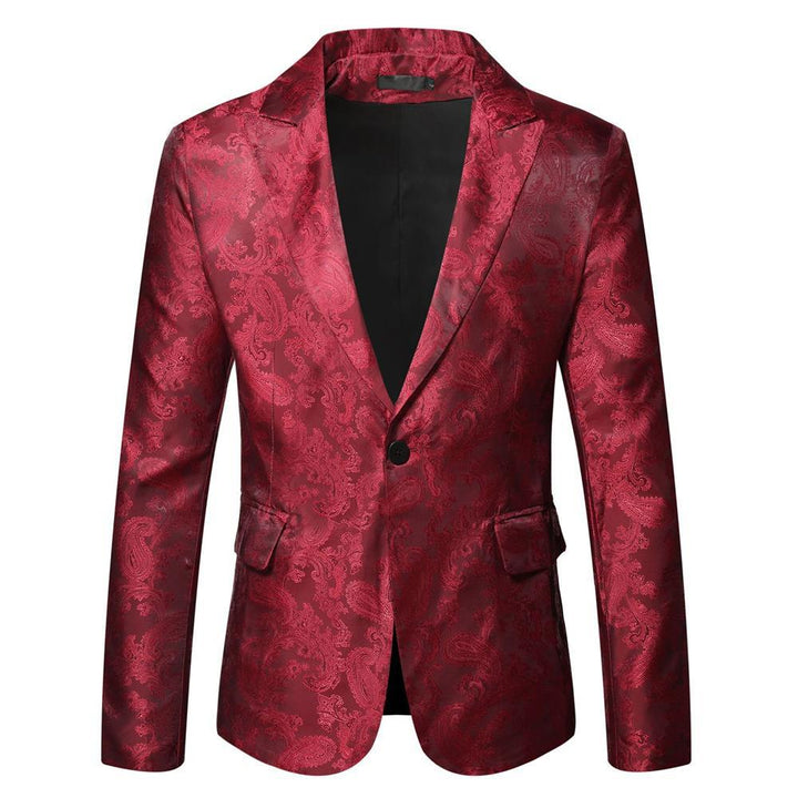 Herrer elegant Paisley-mønster blazer Stilla