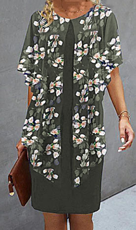 Dame Strandkjole med blomstertop Stilla