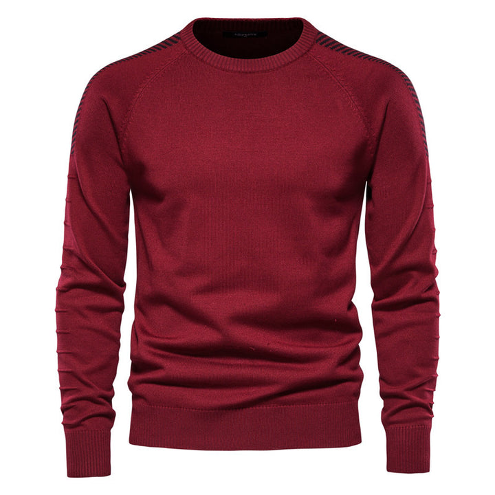 Herrer strikpullover med innovativt design og moderne detaljer Stilla
