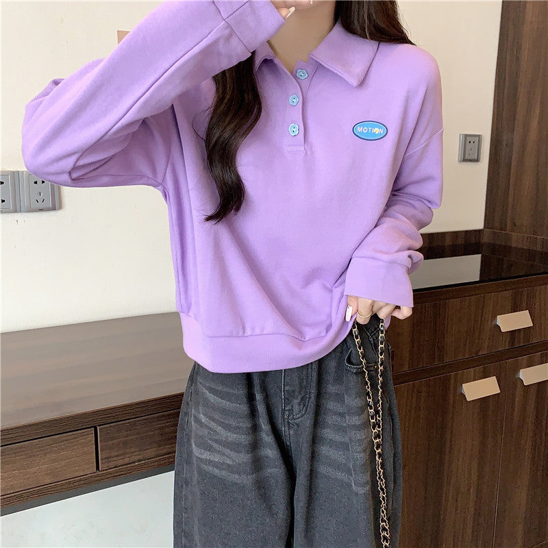 Dame Casual Polo Sweatshirt Stilla