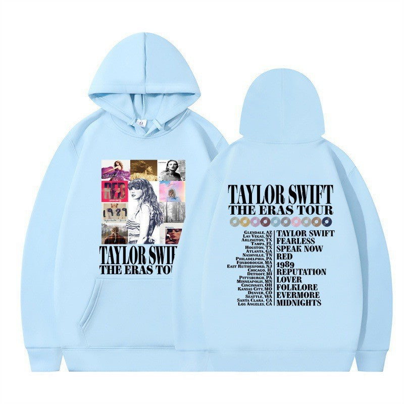 Dame hoodie med kunstnerisk koncertmotiv Skovae