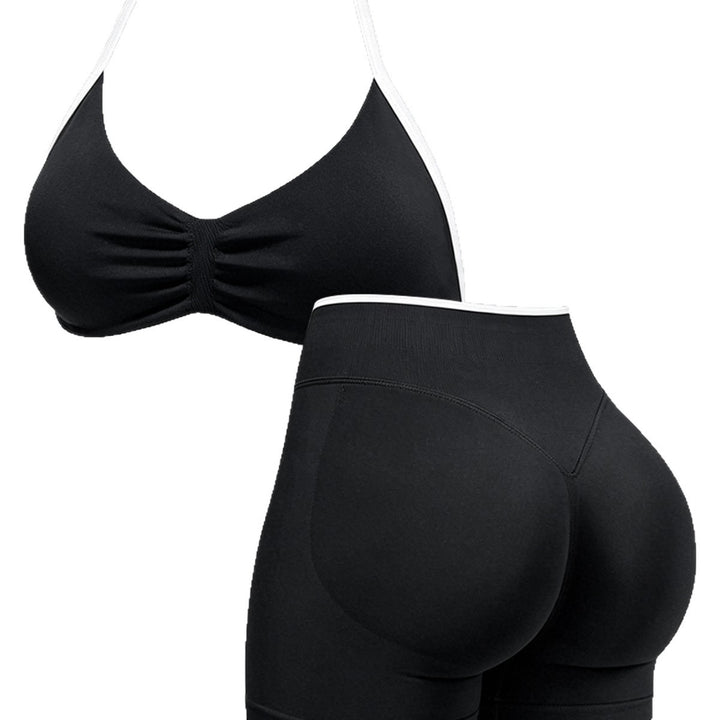 Dame Sporty Crop-Top og Shorts-Sæt Skovae