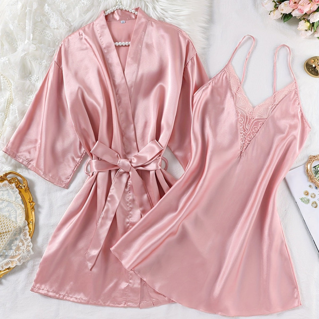 Femme Satin Loungewear Sæt Stilla