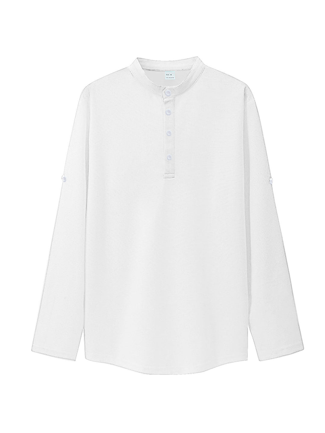 Herrer Langærmet Skjorte med Henley-Udskæring og åndbart Stof Stilla