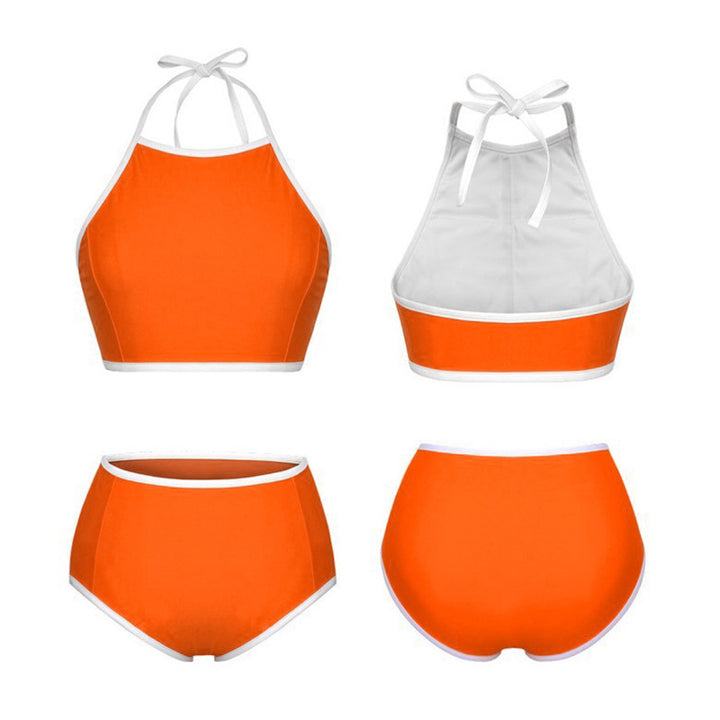 Dame bikini-sæt med høj talje og halterneck design Stilla