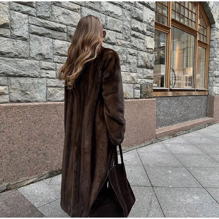 Kvinder Elegant Faux Fur Jakke Stilla