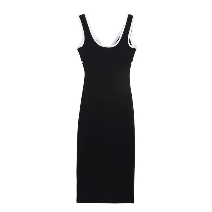 Femme Elegante V-hals Bodycon kjole med spidse accenter Stilla
