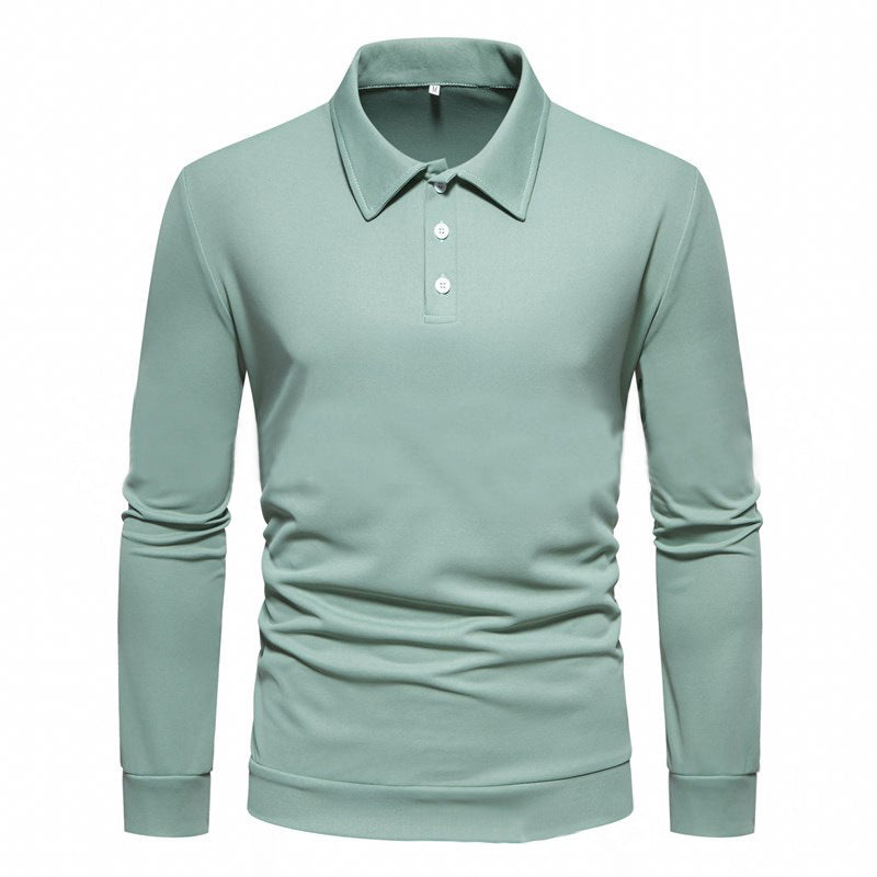Herre Polo-shirt med lange ærmer og moderne krave Stilla