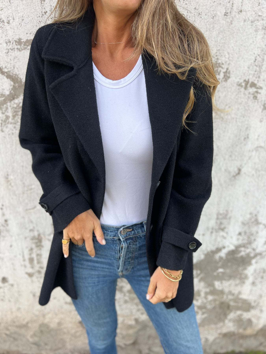 Dame elegant og komfortabel oversized jakke Stilla