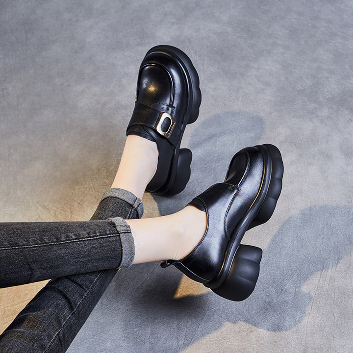 Dame Chunky Platform Slipper med dekorativ spænde Stilla