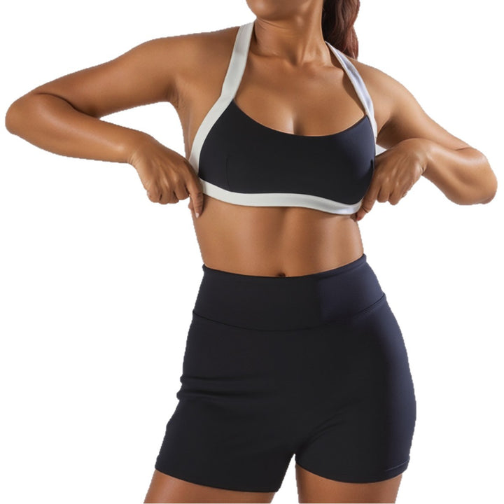 Dame Sport-Bikini-top med højt skårede shorts Skovae
