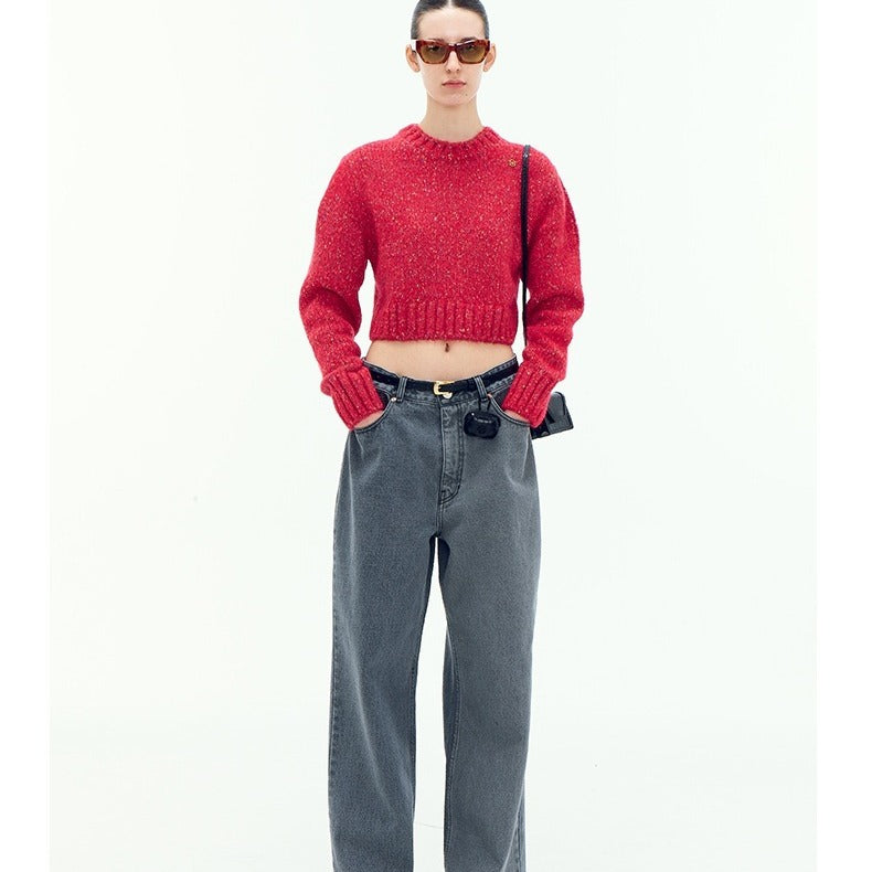 Damerne fashionable kort-cut sweater Stilla