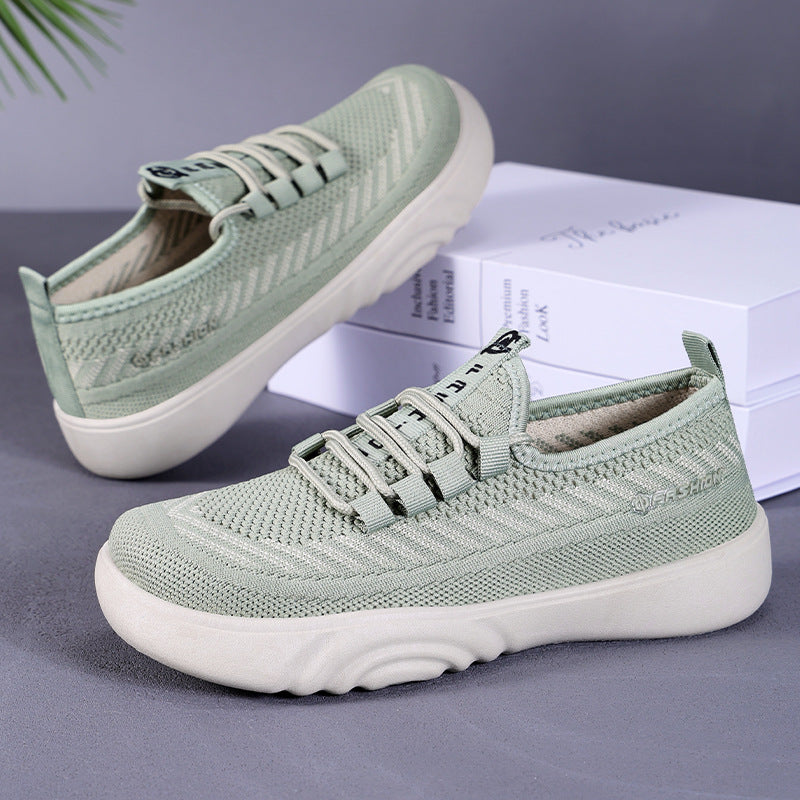 Dame Åndbare Slip-On Sneakers med elastisk design og skridsikker sål Stilla
