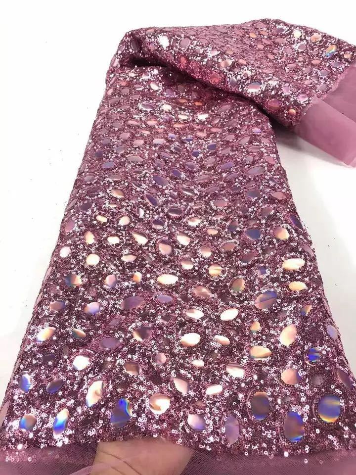 Dame Elegant Tulle tørklæde med glitrende paljetter og dekorative accenter Stilla