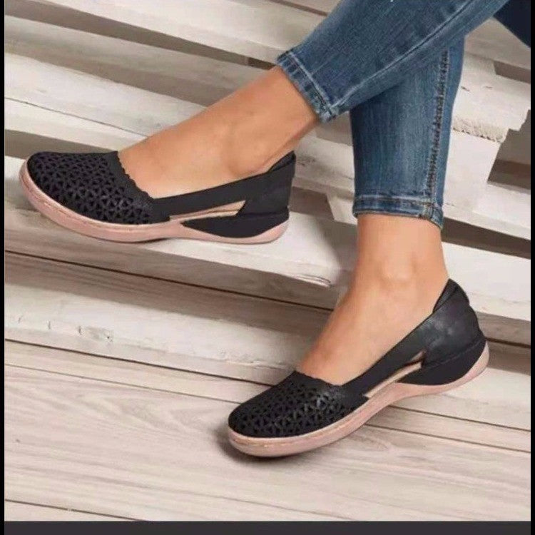 Dame Komfortable Slip-On Sko med åndbart overmateriale og skridsikker sål Stilla