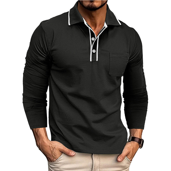 Herrer Langærmet Polo Shirt Stilla