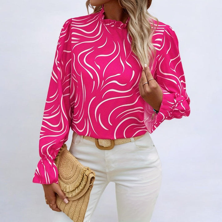 Stilla | Elegant mønsterbluse