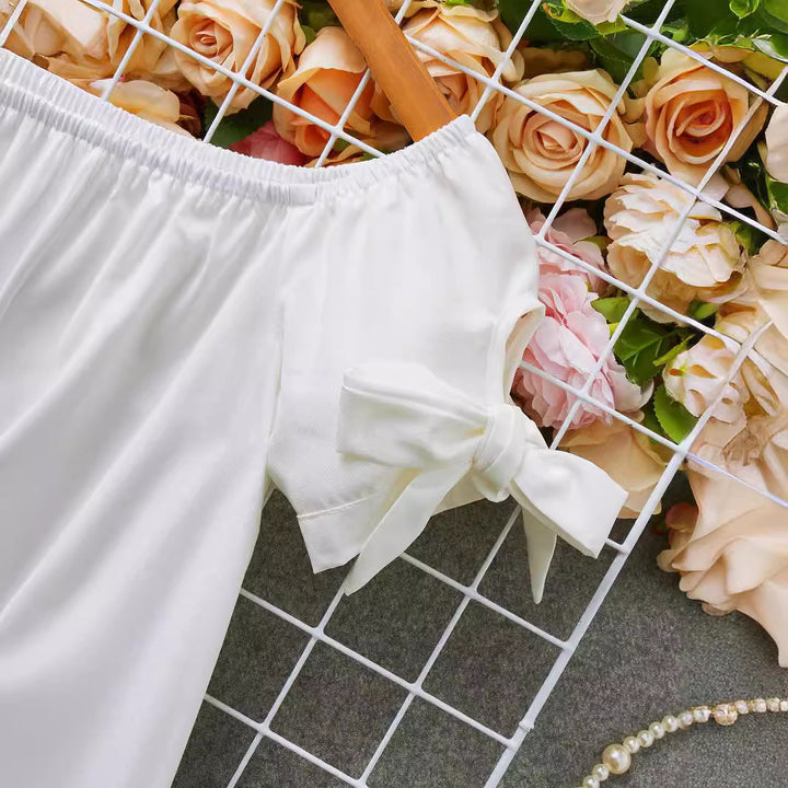 Dame Off-Shoulder Blomsterkjole med Ruffle-detaljer og A-linje-snit Stilla