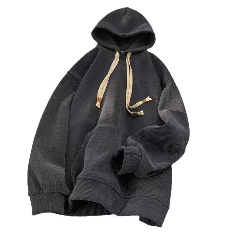 Herrer hættebluse med klassisk snit og afslappet design Stilla