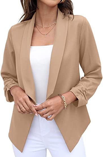 Dame trendy og elegant blazer med asymmetrisk skæring Stilla