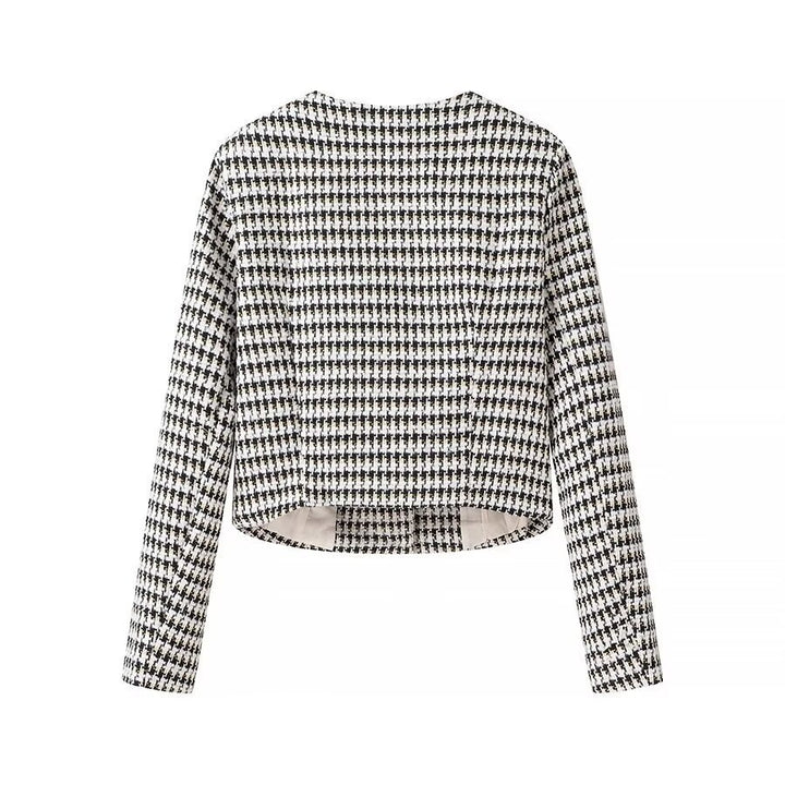 Dame Stilfuld Blazerjakke med knapdetalje og struktureret design Stilla