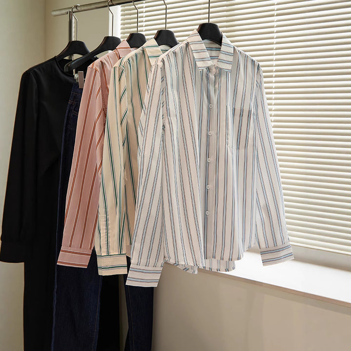 Kvinders Oversized Stribet Bluse Stilla