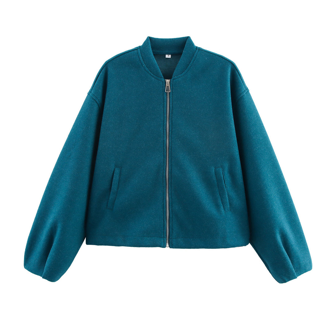 Femme Cozy Cropped Zip-Up Jakke Stilla