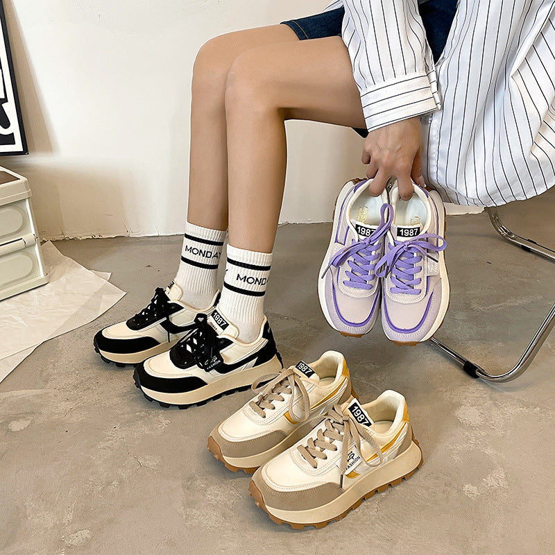 Dame Sporty Chunky Sneakers med skridsikker sål og åndbart overmateriale Stilla