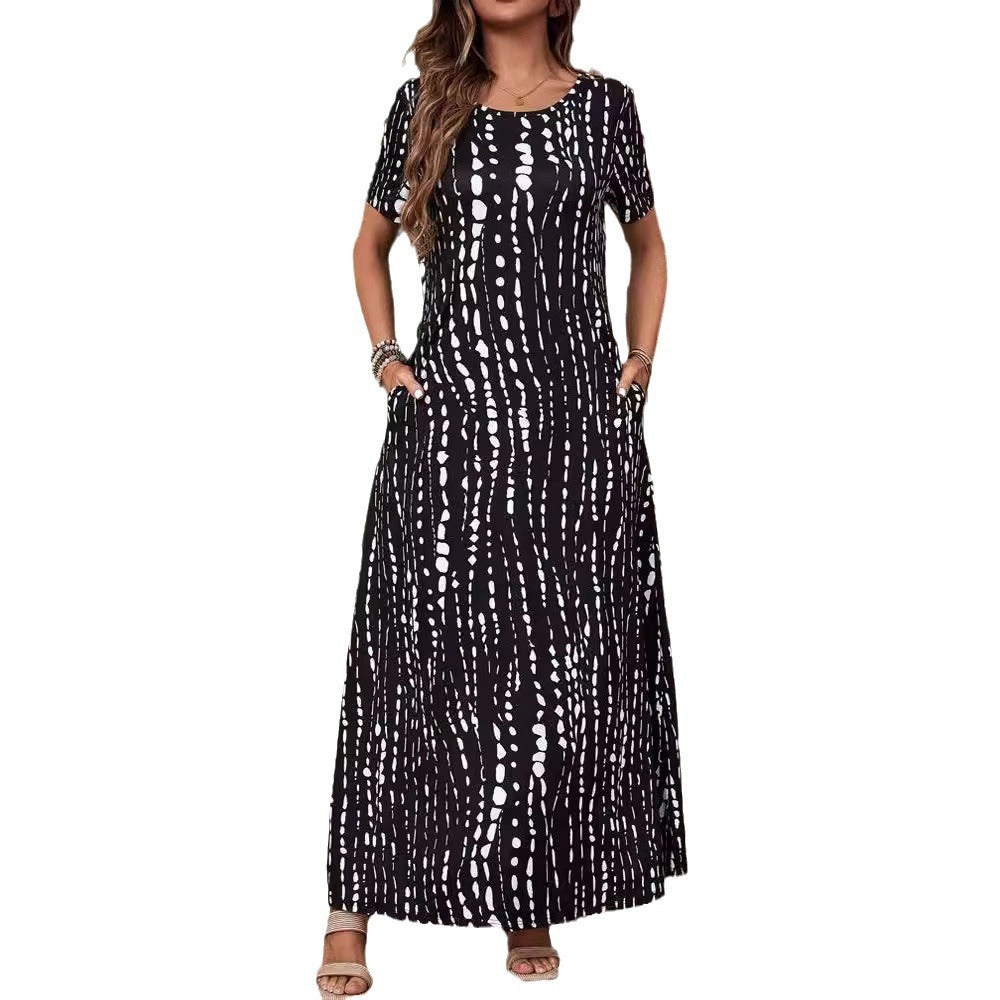 Dame Casual Maxi Kjole Stilla