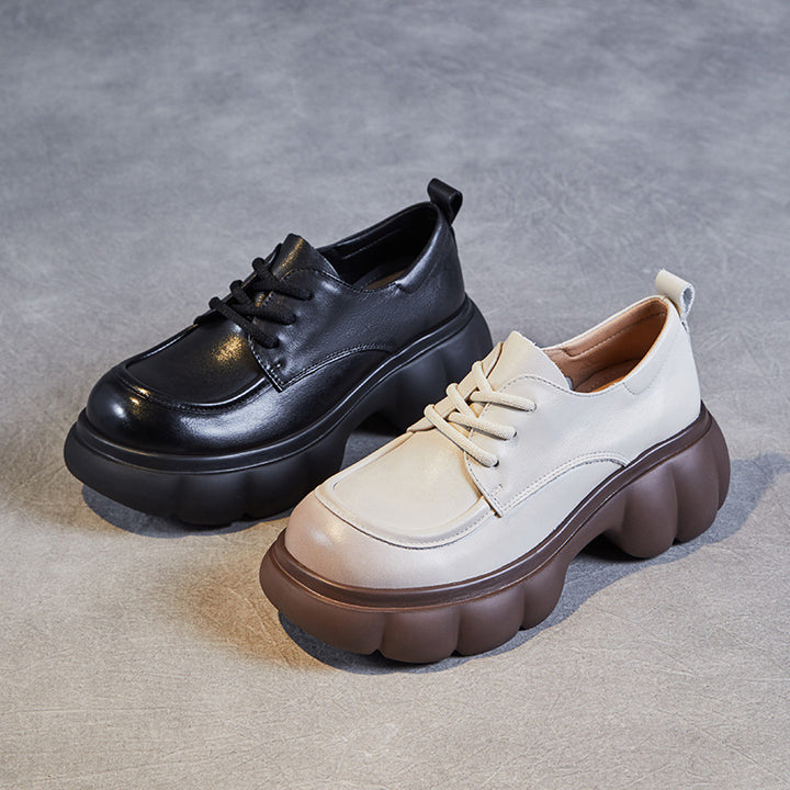 Femme Chunky Platform Snørresko med elegant design Stilla