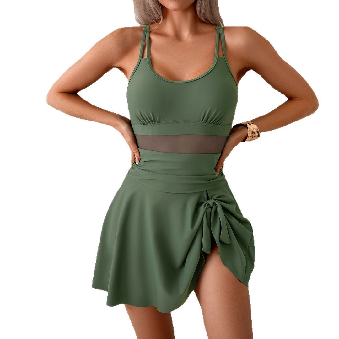 Dame Strandoutfit med elegant nederdel-detail og åndbart overdel Stilla