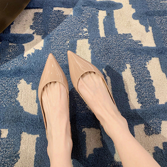 Dame Spids-Tå Flad Slip-On Ballerinaer Stilla
