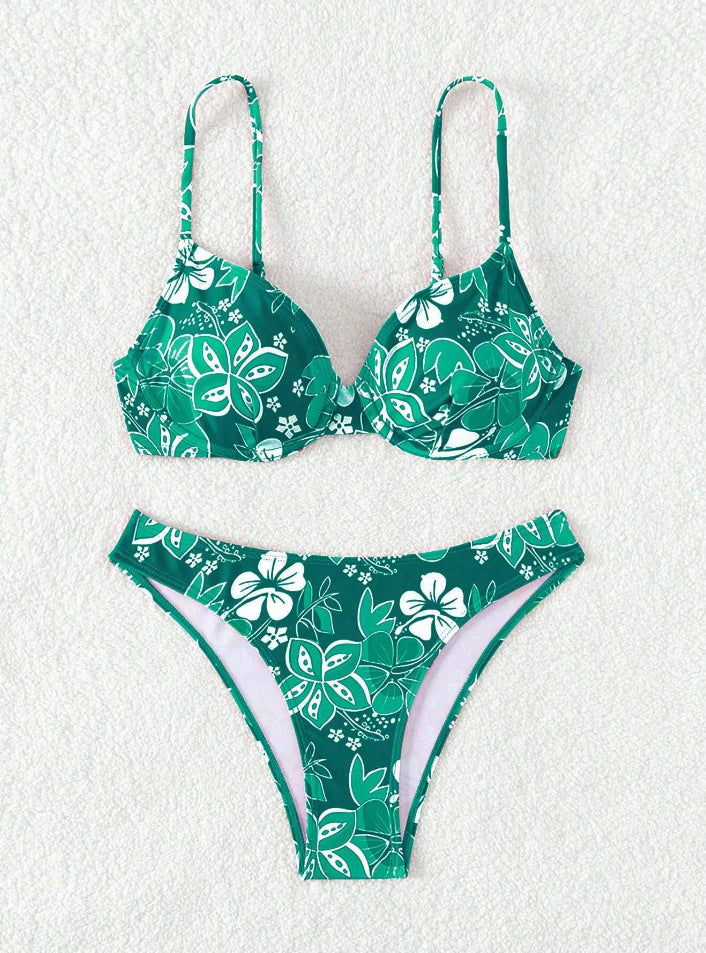 Dame blomster mønster bikini sæt Stilla