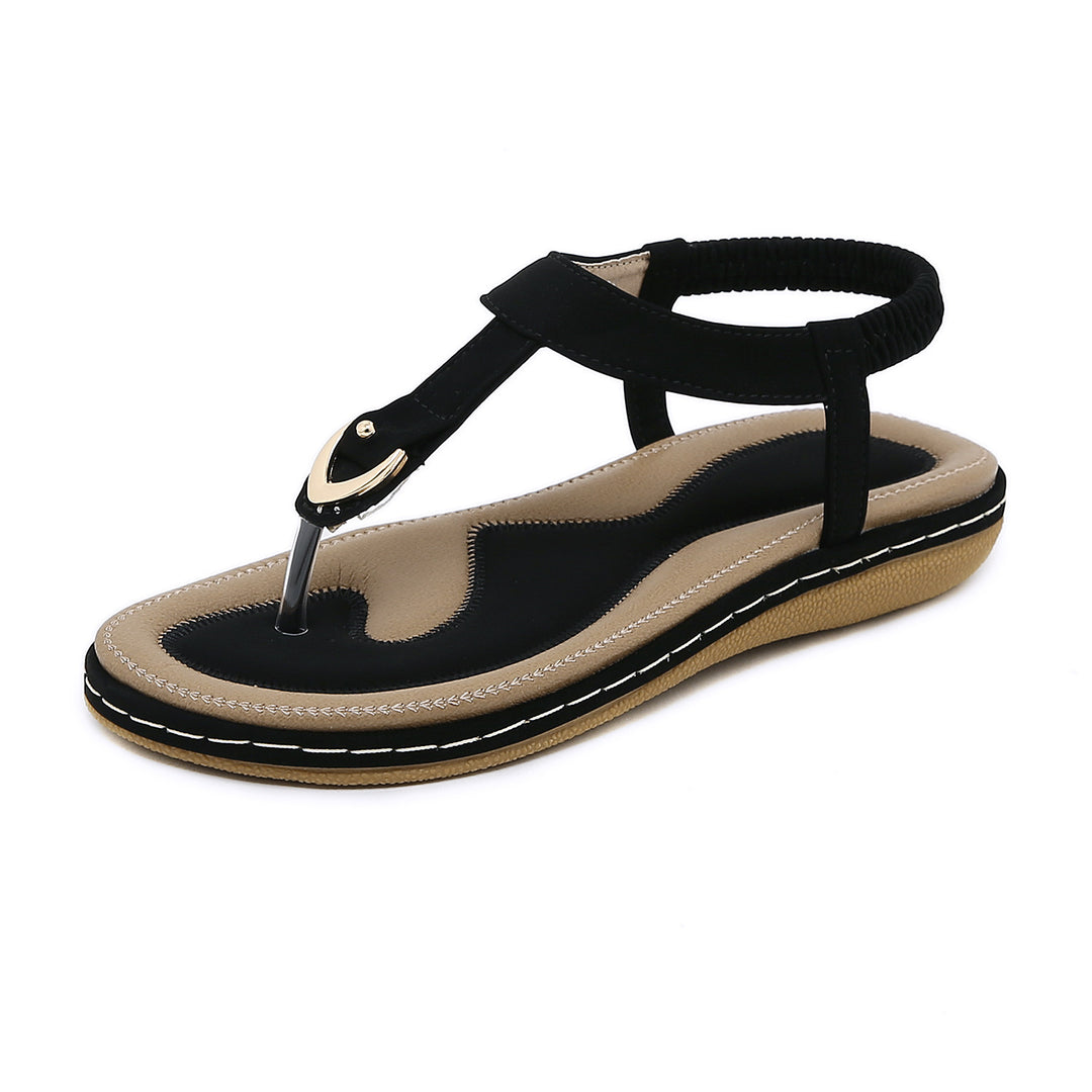 Dame Elegante Tåsplitter-Sandaler med moderigtigt Riemdesignet og ergonomisk Fodbed Stilla