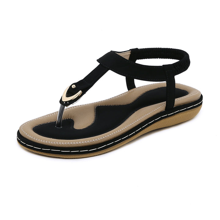 Dame Elegante Tåsplitter-Sandaler med moderigtigt Riemdesignet og ergonomisk Fodbed Stilla