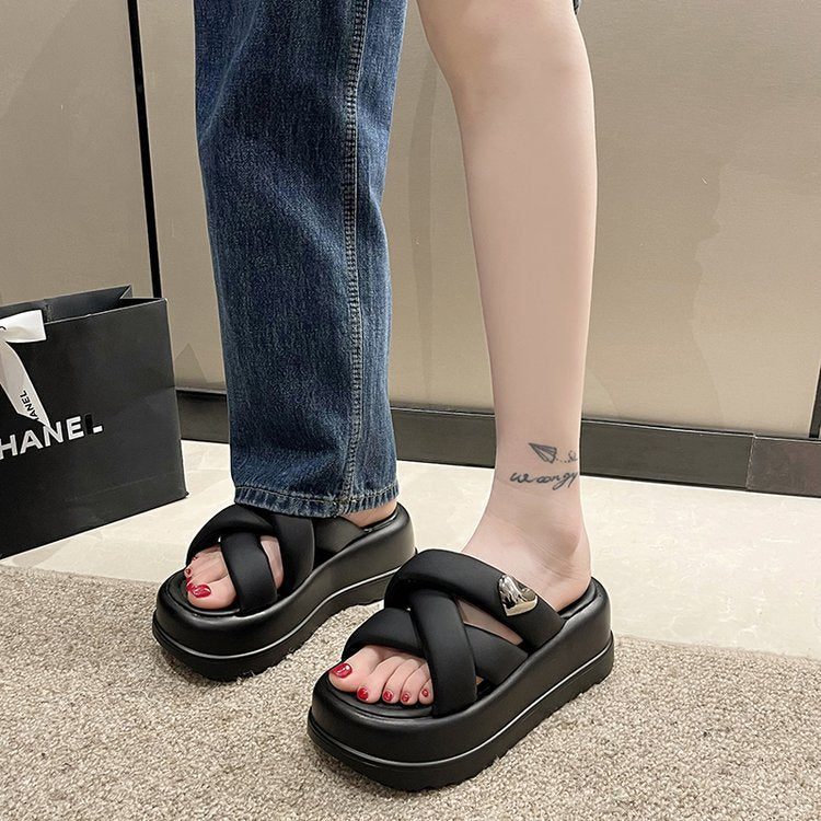 Dame Komfortable Plateau-Sandaler med justerbare remme og moderne design Stilla