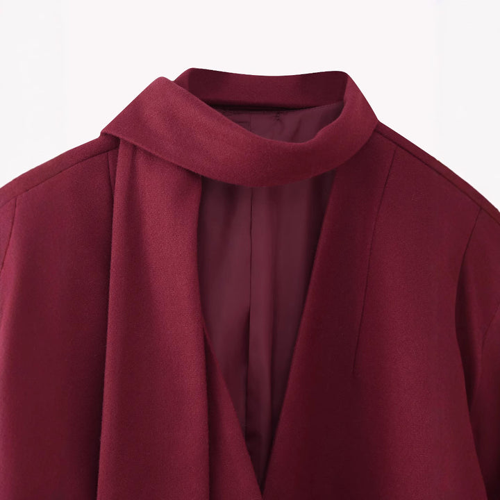 Femme Tailored Blazer med Sjal Detalje Stilla