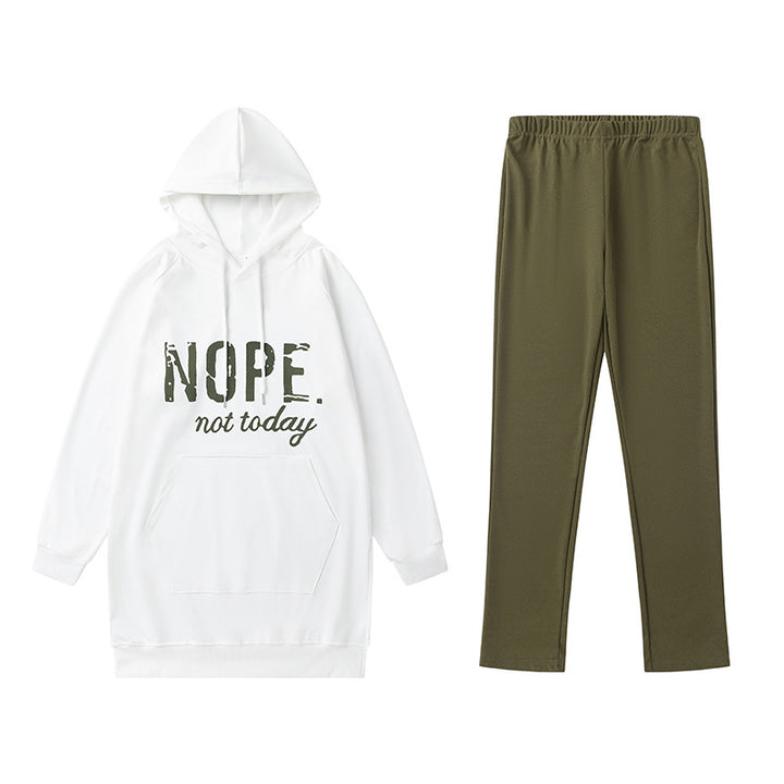 Femme Graphic Hoodie og Jogger Sæt Stilla