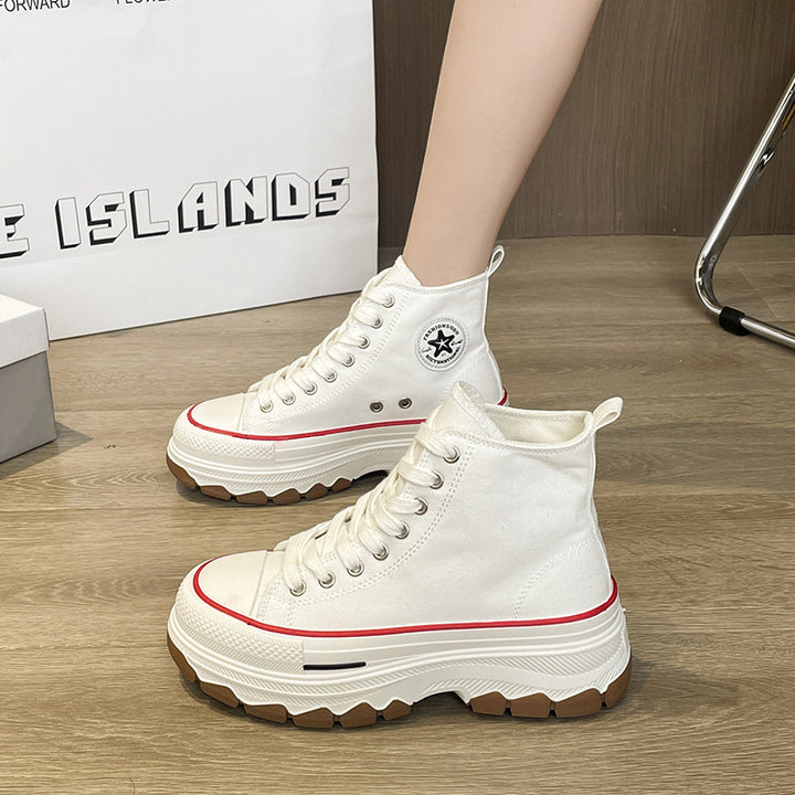 Dame Chunky High-Top Sneakers med skridsikker sål og moderigtig profilering Stilla