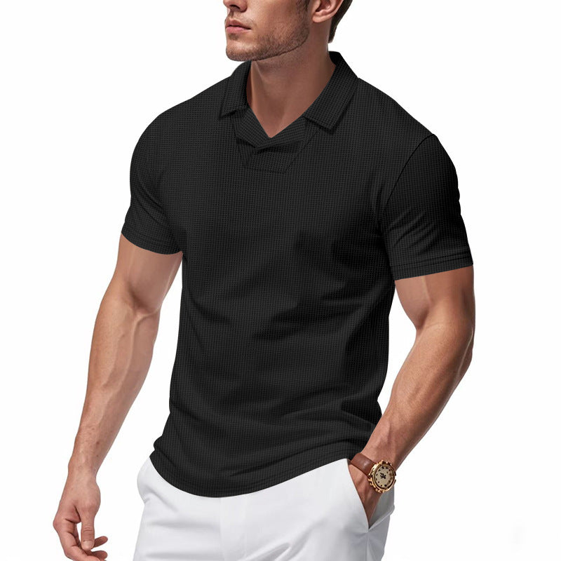 Herrer Kortærmet Poloshirt med struktureret Design Stilla