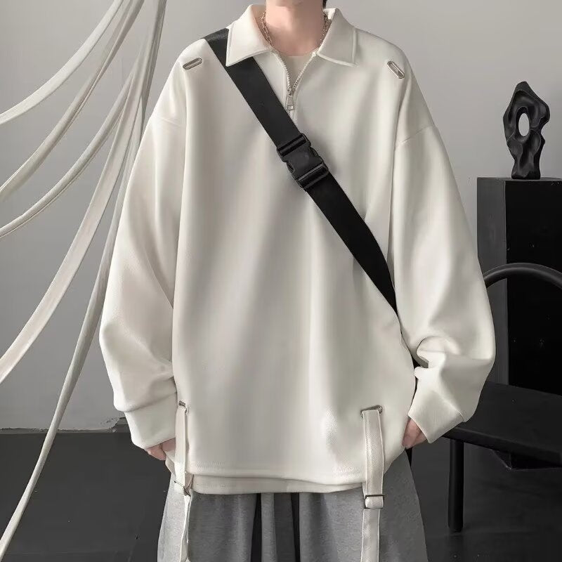 Damer Sporty Pullover med moderne ståkrave og funktionel lynlås Stilla