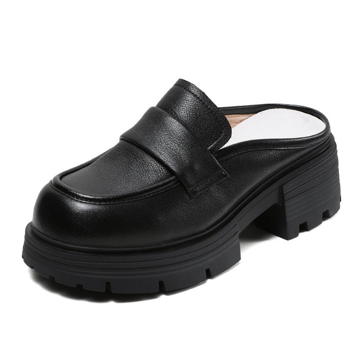 Dame Chunky Sål Slip-On Mules med Komfort-Fodbed Stilla