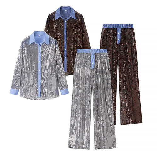 Dames Glamorous Pyjamasæt med Pailletter Stilla