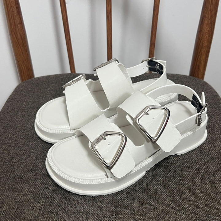 Damer Komfortable Sandaler med fashionable spænder og skridsikker sål Stilla